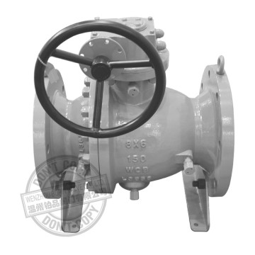 API 6D Cast Steel Reduce Bore Trunnion Mounted Ball Valve