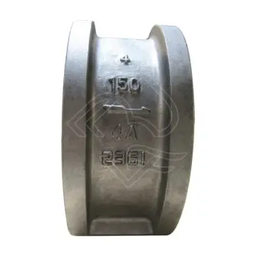 ASTM A890 Grade 4A 5A Duplex Stainless Steel Retainerless Design Dual Plate Check Valve