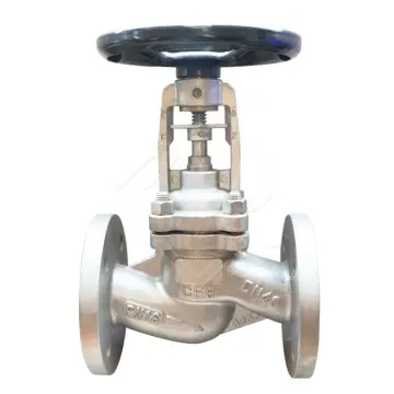 DIN Stainless Steel EN 1.4308 ASTM A351 CF8 Bellows Sealed Globe Valve