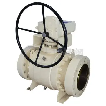 API 6D SIDE ENTRY FLANGED GEAR OPERATED FORGED STEEL BALL VALVE