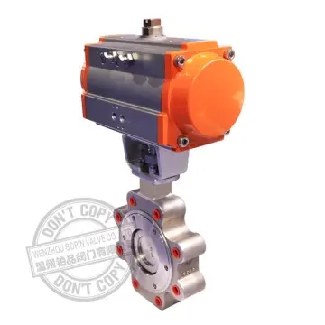 API 609 Pneumatic Lug Type Duplex Stainless Steel ASTM A890 6A Triple Offset Butterfly Valve