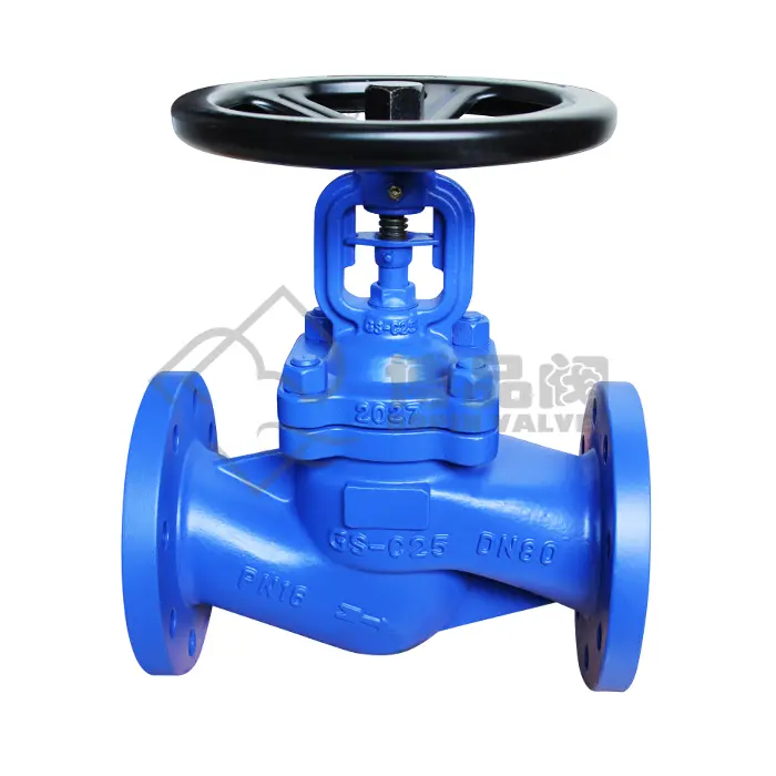 DIN 3356 Flange End GS-C25 Bellows Sealed Globe Valve