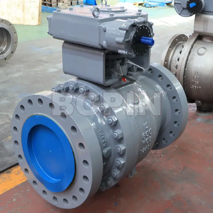 API 6D 2PC SPLIT BODY SIDE ENTRY FLANGED CAST STEEL TRUNNION MOUNTED BALL VALVES.jpg