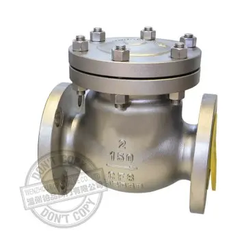 ASTM A351 CF8 API 6D BS 1868 FLANGE END SWING CHECK VALVE